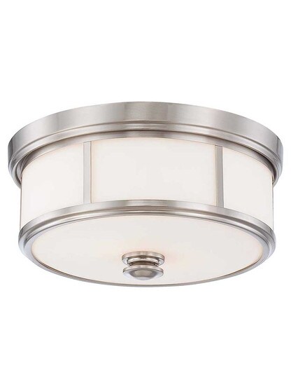 Harbour Point 5-Light Flush Mount in Brushed Nickel.